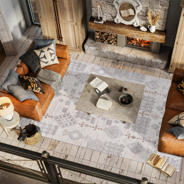 Bhalil Berber Diamond Geometric Area Rug